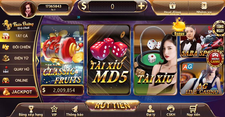 Siêu phẩm cổng game Thiên đường trò chơi đổi thưởng uy tín