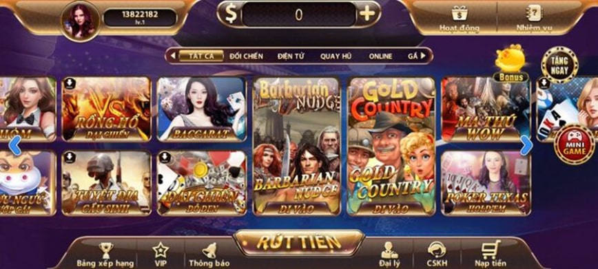 Cách chơi Slot game Thiên đường trò chơi nhận tiền khủng