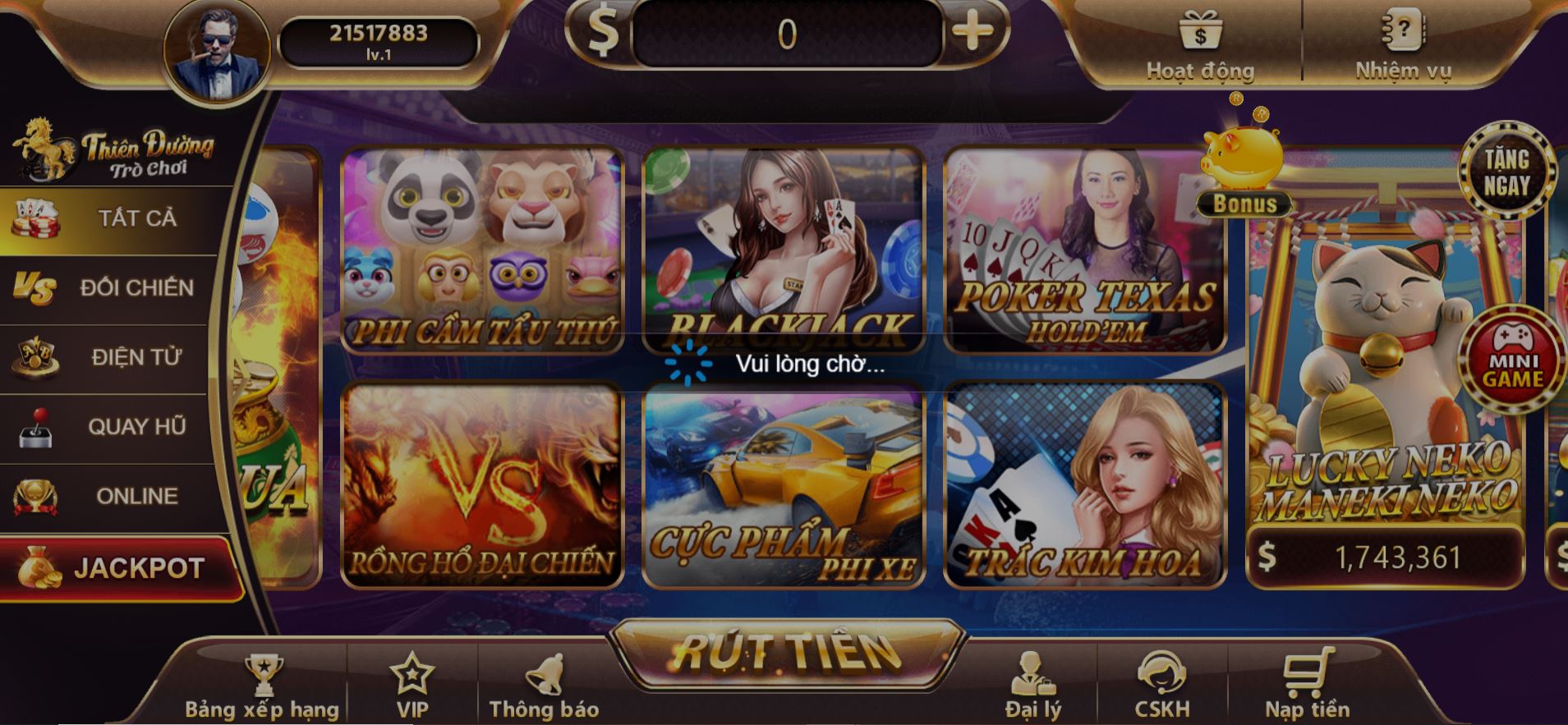 cách thắng game Black Jack dễ dàng - giao diện