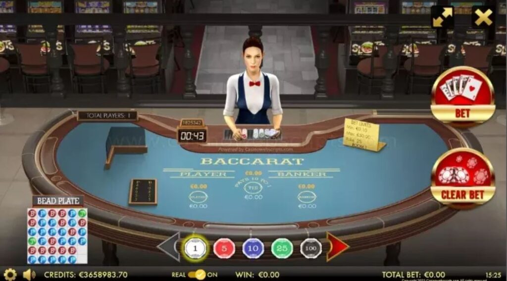 Tỷ lệ thắng trong game bài Baccarat