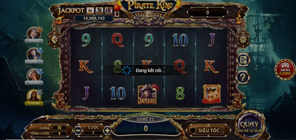 Pirate King Slot bàn chơi