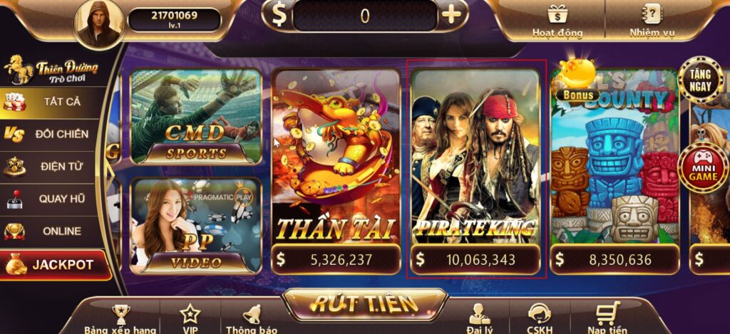 Pirate King Slot cách chơi